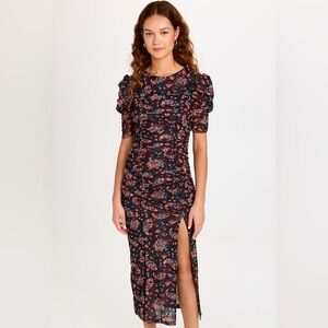 Free People Briella Midi Dress Twilight Combo
